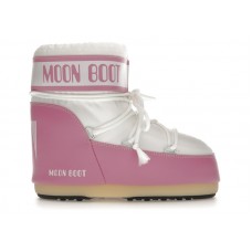 Moon Boot Icon Nylon Low Boot Pink White