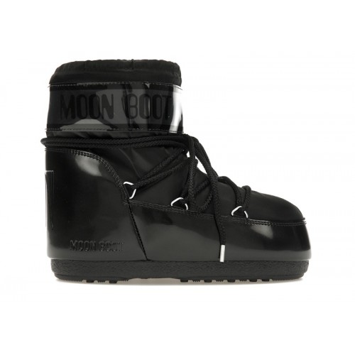 Moon Boot Icon Low Boot Glance Black - мужская сетка размеров