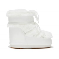 Moon Boot Icon Faux-Fur Low Boot White
