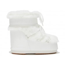 Moon Boot Icon Faux-Fur Low Boot White