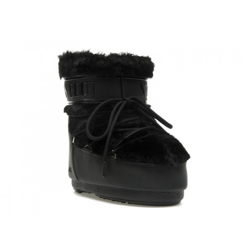 Moon Boot Icon Faux-Fur Low Boot Black - мужская сетка размеров