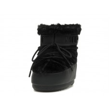Moon Boot Icon Faux-Fur Low Boot Black