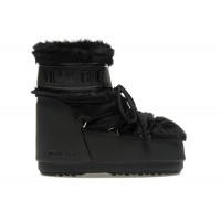 Moon Boot Icon Faux-Fur Low Boot Black