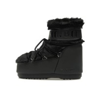 Moon Boot Icon Faux-Fur Low Boot Black
