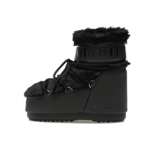 Moon Boot Icon Faux-Fur Low Boot Black - мужская сетка размеров