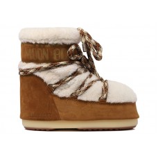 Moon Boot Icon Shearling Low Boot Whisky Off White