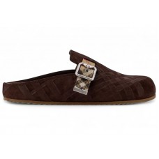 Burberry Check Urchin Clog Snug Brown