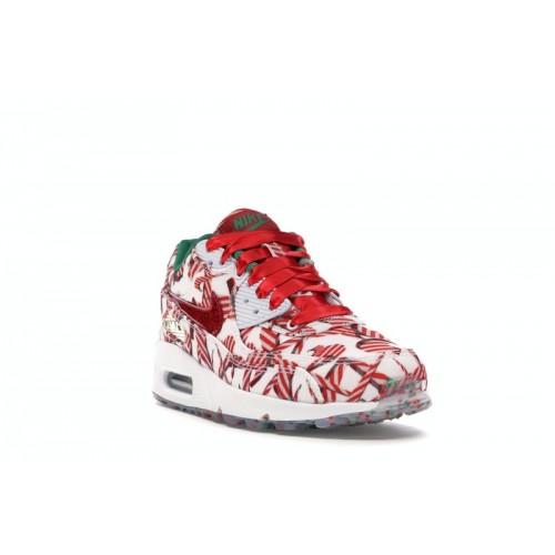 Nike Air Max 90 Candy Cane Christmas (2015) (W) - женская сетка размеров Nike Air Max 90 Candy Cane Christmas (2015) (W) - женская сетка размеров