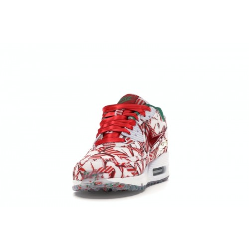Nike Air Max 90 Candy Cane Christmas (2015) (W) - женская сетка размеров Nike Air Max 90 Candy Cane Christmas (2015) (W) - женская сетка размеров