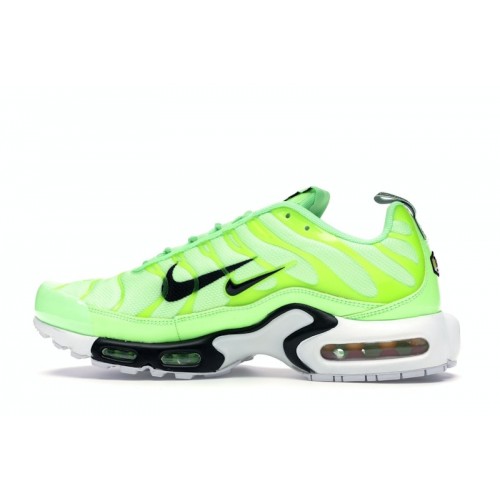 Кроссы Nike Air Max Plus Overbranding Lime Blast - мужская сетка размеров