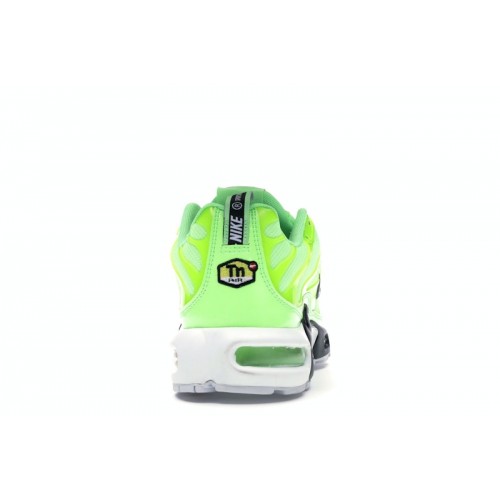 Кроссы Nike Air Max Plus Overbranding Lime Blast - мужская сетка размеров