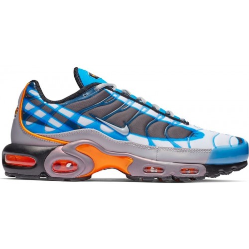 Nike Air Max Plus Premium Photo Blue - мужская сетка размеров