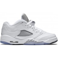 Подростковые кроссовки Jordan 5 Retro Low Wolf Grey (GS)