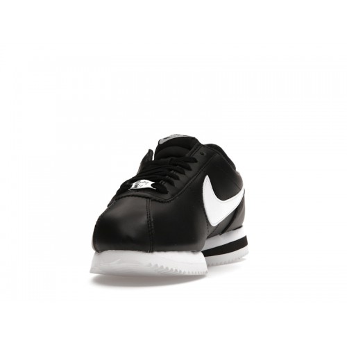 Кроссы Nike Cortez Basic Black White - мужская сетка размеров