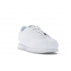 Кроссовки Nike Cortez Basic Leather White White-Wolf Grey-Mtllc Silver