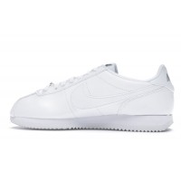 Кроссовки Nike Cortez Basic Leather White White-Wolf Grey-Mtllc Silver