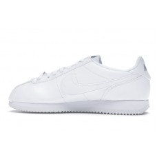 Кроссовки Nike Cortez Basic Leather White White-Wolf Grey-Mtllc Silver