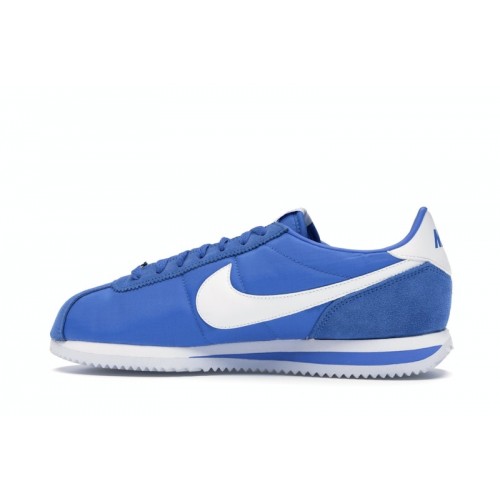 Кроссы Nike Classic Cortez Nylon Signal Blue - мужская сетка размеров