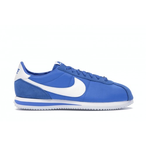 Кроссы Nike Classic Cortez Nylon Signal Blue - мужская сетка размеров