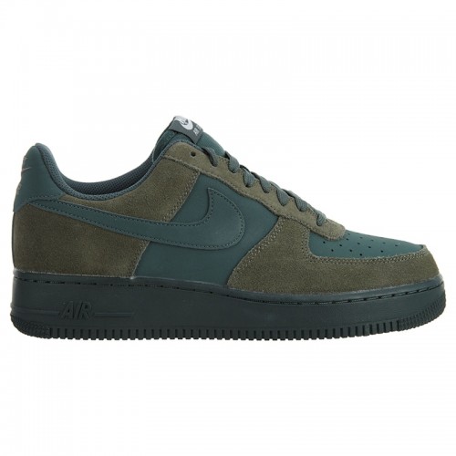 Nike Air Force 1 River Rock/Vintage Green-White - мужская сетка размеров