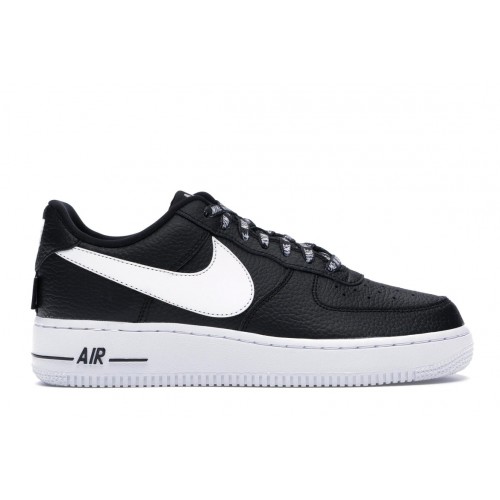 Кроссы Nike Air Force 1 Low NBA Black White - мужская сетка размеров