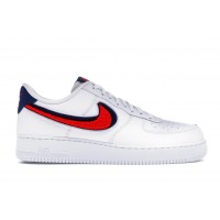 Кроссовки Nike Air Force 1 Low 3D Chenille Swoosh White Red Blue