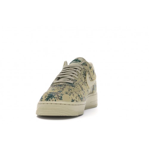 Кроссы Nike Air Force 1 Low Desert Camo Team Gold - мужская сетка размеров