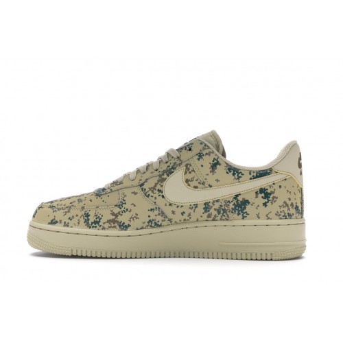 Кроссы Nike Air Force 1 Low Desert Camo Team Gold - мужская сетка размеров