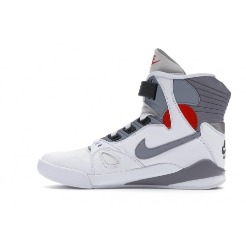 Кроссы Nike Air Pressure Retro White Cement Grey (2016) - мужская сетка размеров