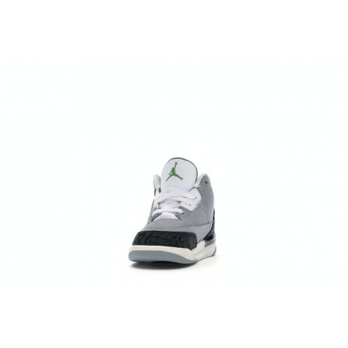 Кроссы Jordan 3 Retro Chlorophyll (TD) - детская сетка размеров