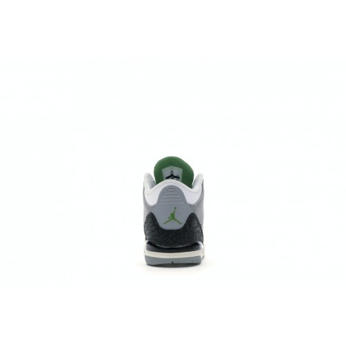 Кроссы Jordan 3 Retro Chlorophyll (TD) - детская сетка размеров
