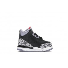 Кроссовки для малыша Jordan 3 Retro Black Cement (2018) (TD)