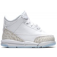 Малышам Jordan 3 Retro Pure White (2018) (TD)