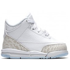 Малышам Jordan 3 Retro Pure White (2018) (TD)