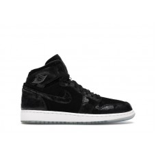 Подростковые Jordan 1 Retro High Heiress Black Suede (GS)