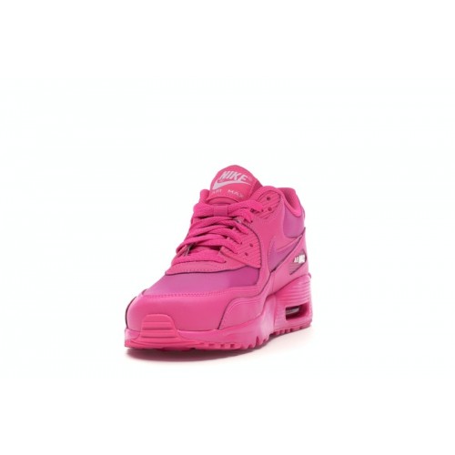 Кроссы Nike Air Max 90 Laser Fuchsia (GS) - подростковая сетка размеров