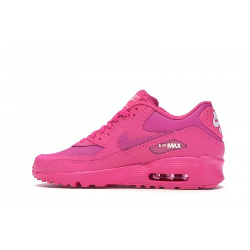 Кроссы Nike Air Max 90 Laser Fuchsia (GS) - подростковая сетка размеров