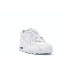 Подростковые Nike Air Max 90 White Leather (GS)