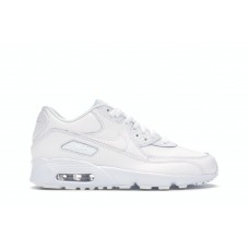 Подростковые кроссовки Nike Air Max 90 White Leather (GS)