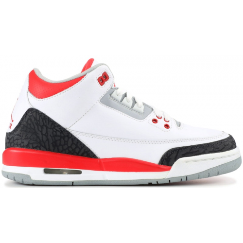 Кроссы Jordan 3 Retro Fire Red (2007) (GS) - подростковая сетка размеров