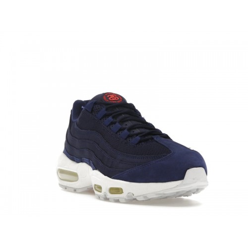 Кроссы Nike Air Max 95 Stussy Loyal Blue - мужская сетка размеров