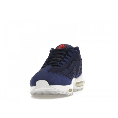 Кроссы Nike Air Max 95 Stussy Loyal Blue - мужская сетка размеров