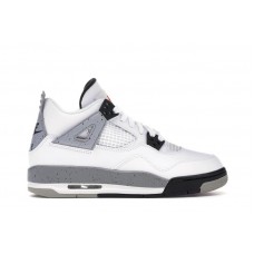 Подростковые кроссовки Jordan 4 Retro White Cement (2016) (GS)