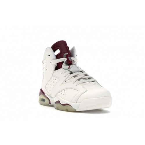 Кроссы Jordan 6 Retro Maroon (2015) (GS) - подростковая сетка размеров