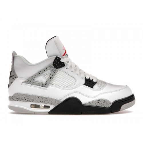 Кроссы Jordan 4 Retro White Cement (2016) - мужская сетка размеров