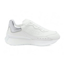 Женские Alexander McQueen Sprint Runner White Silver (W)