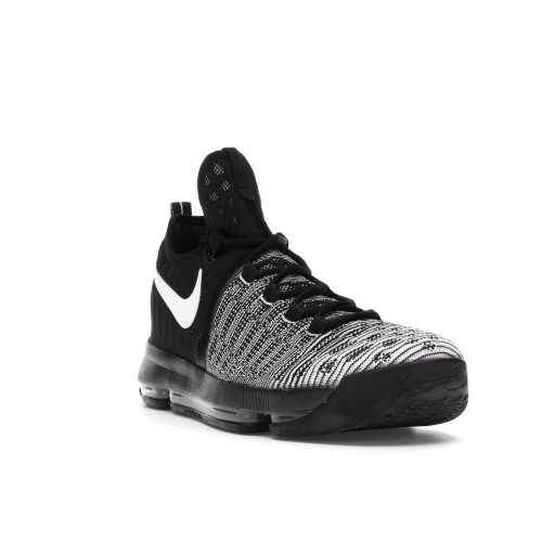 Кроссы Nike KD 9 Black White - мужская сетка размеров