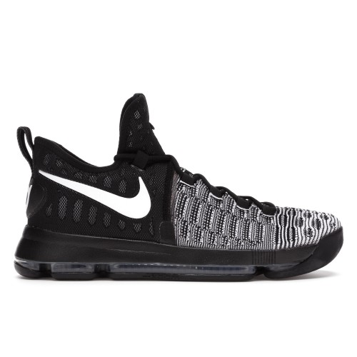 Кроссы Nike KD 9 Black White - мужская сетка размеров