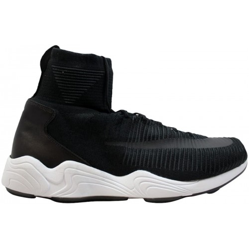 Nike Zoom Mercurial 11 Flyknit Black White - мужская сетка размеров