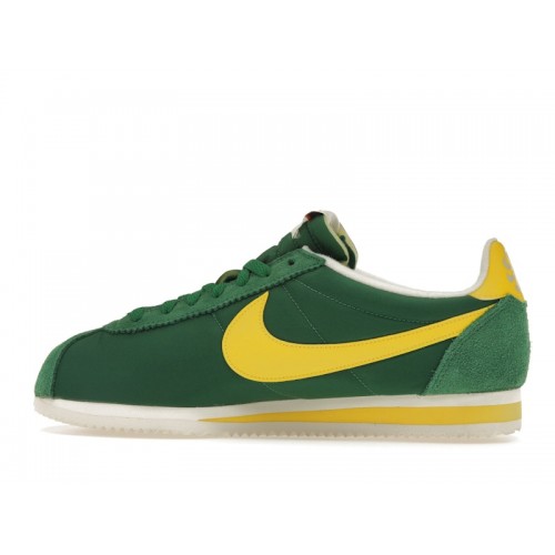 Nike Classic Cortez Pine Green/Opti Yellow - мужская сетка размеров